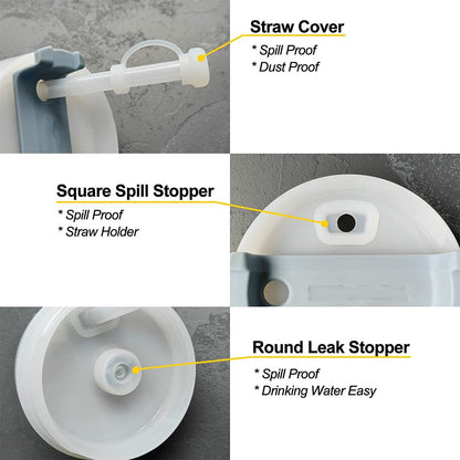 Silicone Straw Plug Silica Gel Cup Cover Leak-proof Plug Anti-overflow Plug dc9ac9f5 6f69 42a6 8931 d62ba85dc012
