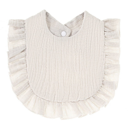 Ruffled Cotton Gauze Lace Bib Saliva Pocket dc9da160 1aed 41de 96ee 9bfe241cdb63 84f16cd0 27bd 4c49 8a0f 9f2379103964