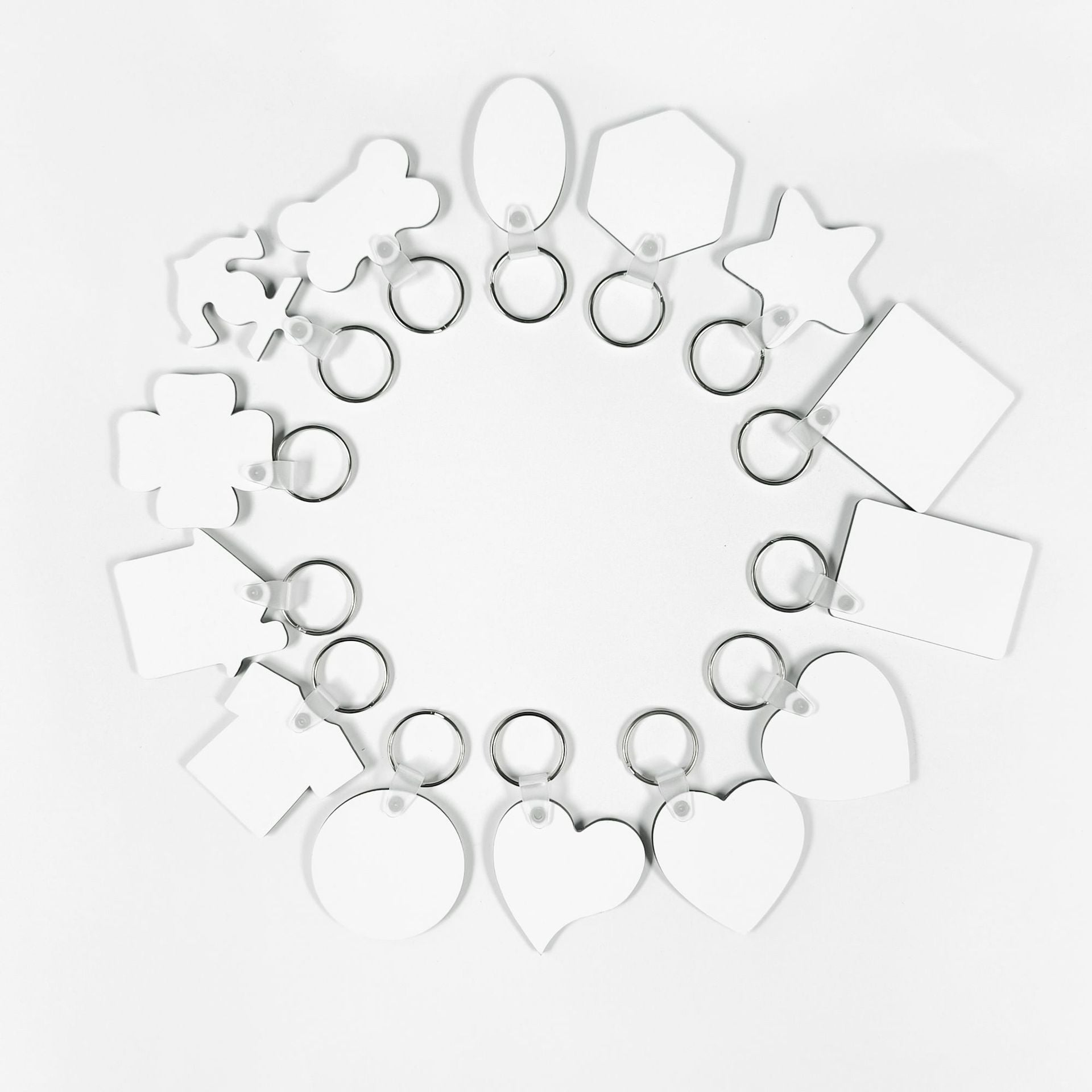Double-sided Blank Keychain Pendant Creative Various Shapes Keychain Gift dcad2b94 51cd 4d1a b4c3 929eb3d6ac62