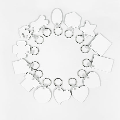 Double-sided Blank Keychain Pendant Creative Various Shapes Keychain Gift dcad2b94 51cd 4d1a b4c3 929eb3d6ac62