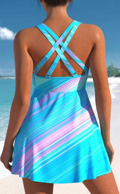 Women's Two-piece Swimsuit Boxers Look Slim And Conservative dcaec10d 8ca9 4576 8700 925b3e244e8b