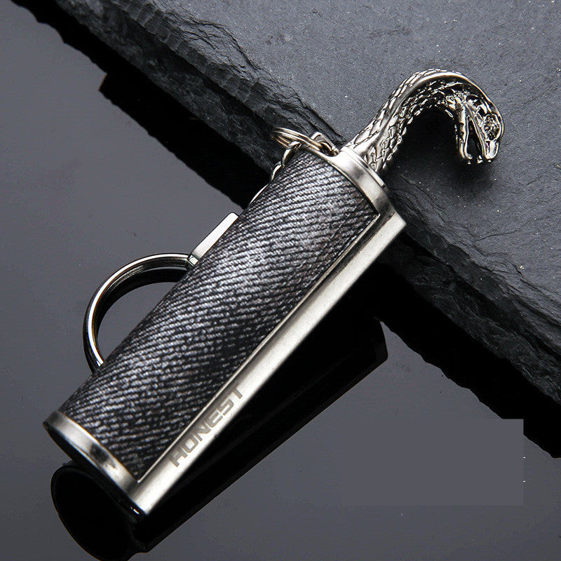 Creative Metal Keychain Lighter Wild Fire Ten Thousand Times Use Kerosene Lighters Gifts For Men dcd0c542 51a5 4b51 a69e d651