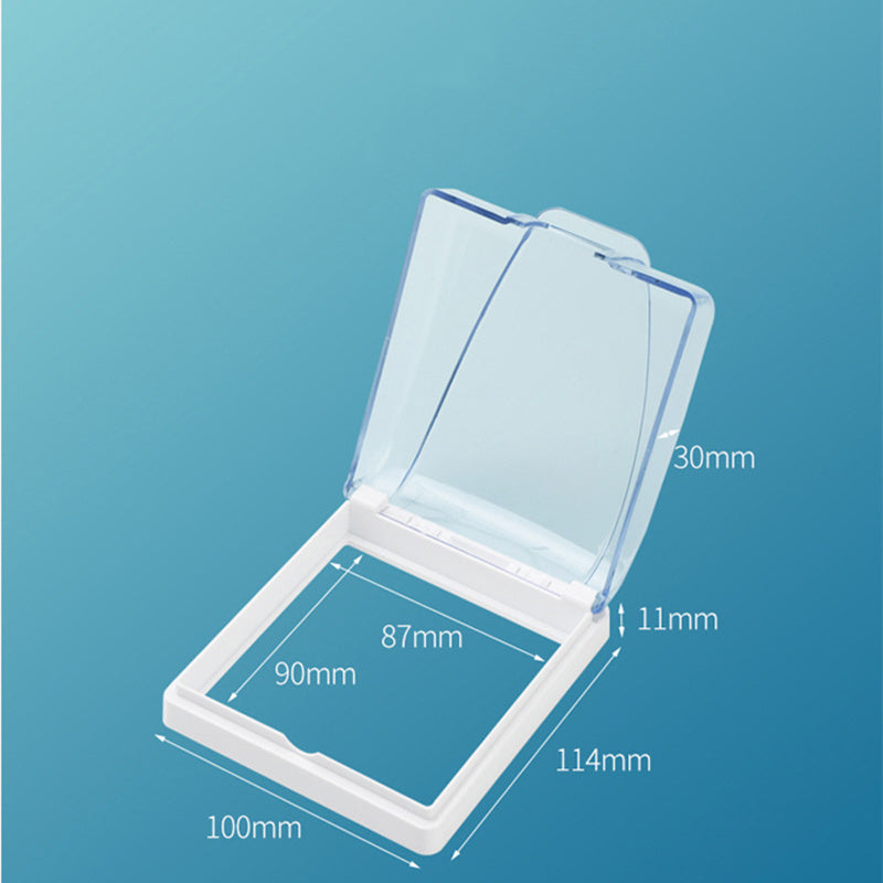 Waterproof Box Household Bathroom Adhesive Splash-proof Box Wall Switch Socket Protective Cover dcef2dc8 9f55 4e36 97f9 cbad7