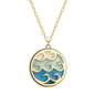 Fashionable Wave Sea Pendant Simple Trendy Stainless Steel Necklace dcf94fa5 ee3b 4f13 ac00 54431fcd4cd8
