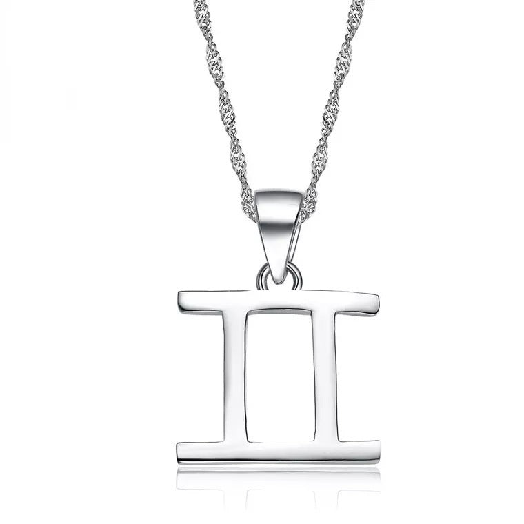 S925 Sterling Silver Twelve Constellation Pendant Fashion Simple dd09cf86 9c4b 4aac a779 6b7c4a9f3c07