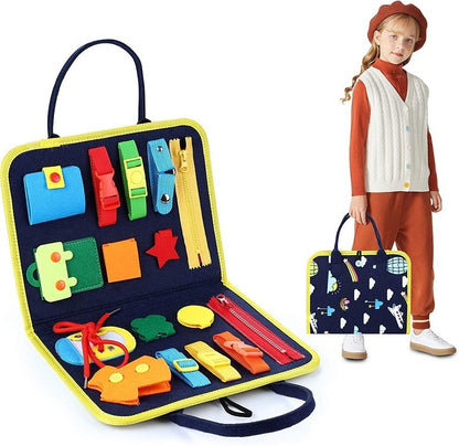New Busy Book Children's Busy Board Dressing And Buttoning Learning Baby Early Education Preschool Sensory Learning Toy dd0ed