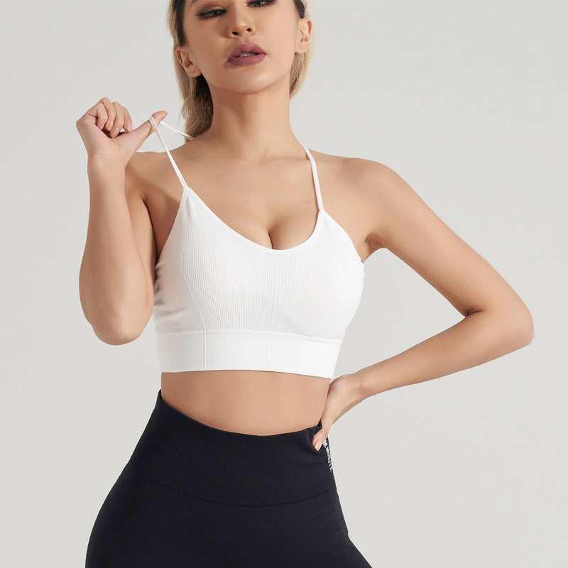 Buckle Shock-absorbing Cross Beauty Back Fitness Bra dd2304d1 3fb6 4417 9cdf a531d759a59d