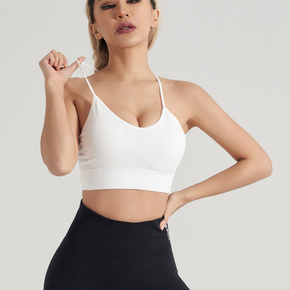 Buckle Shock-absorbing Cross Beauty Back Fitness Bra dd2304d1 3fb6 4417 9cdf a531d759a59d