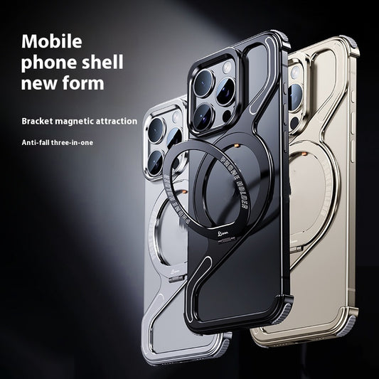 Z-type Metal Bracket Magnetic Phone Case dd3ee9c4 bedf 47c9 bd40 b091669d22e6