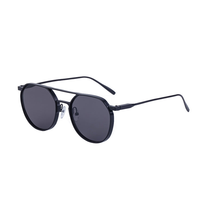 Men's Metal Double Beam Vintage Round Frame Sunglasses dd45477f 6b7b 4998 97c9 ce05ed1b7a24