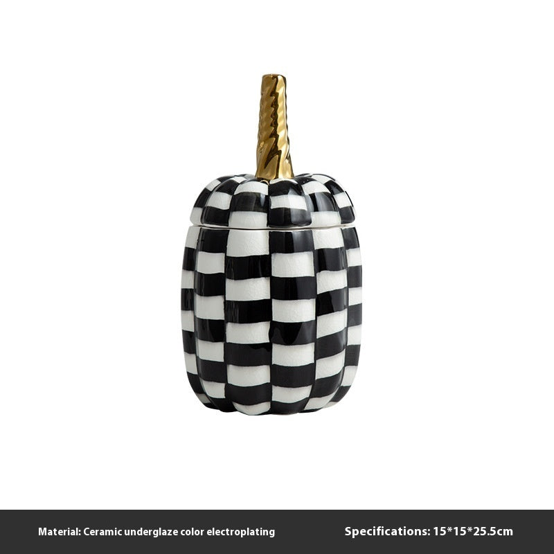 Hand Painted Ceramic Pumpkin Decorative Jar Sample Room Decoration dd4df467 6565 435e bd4e 8c2f43f46c84