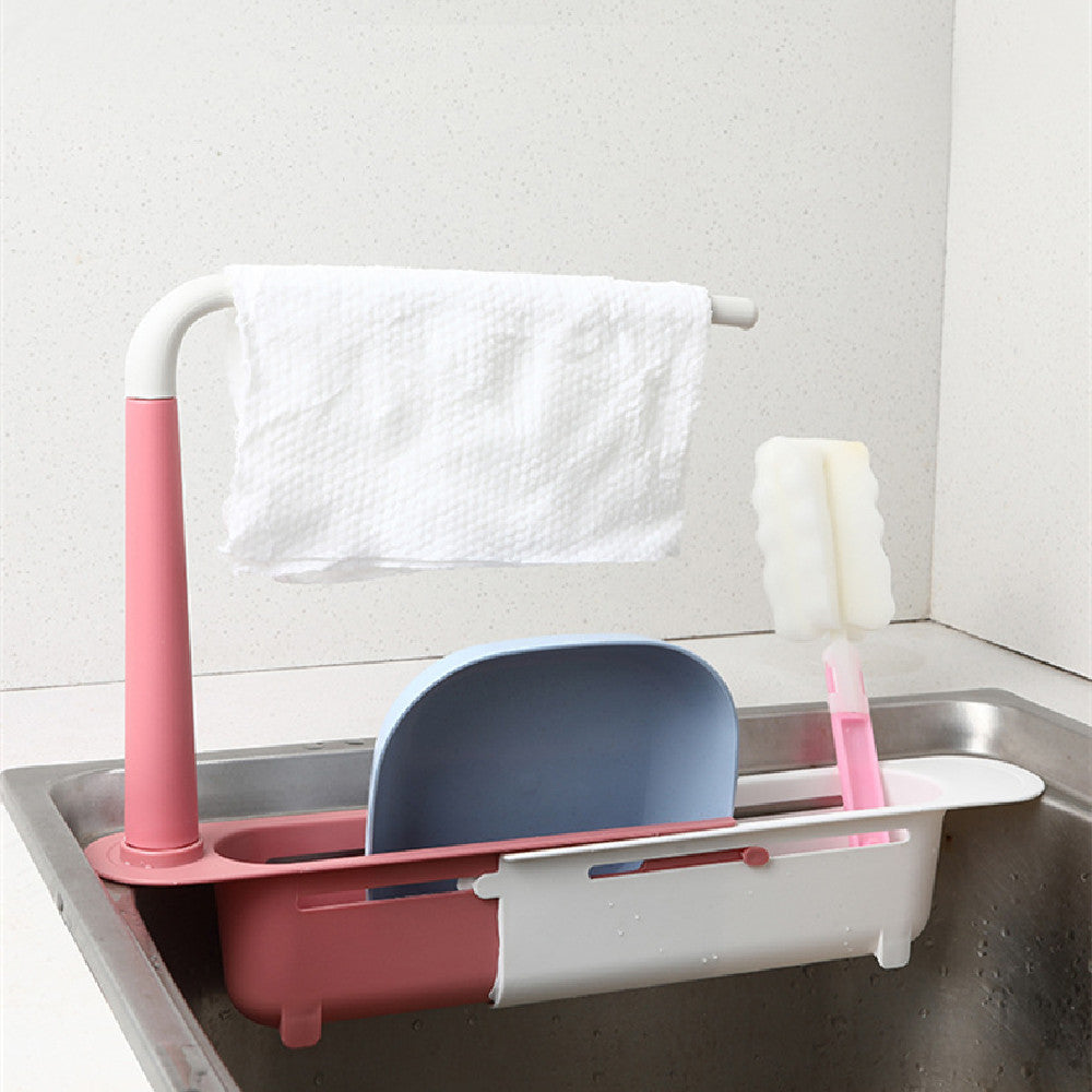 Kitchen Storage Sink Storage Shelf Retractable dd5c8df3 781a 4ce2 9b0f e5863960335b