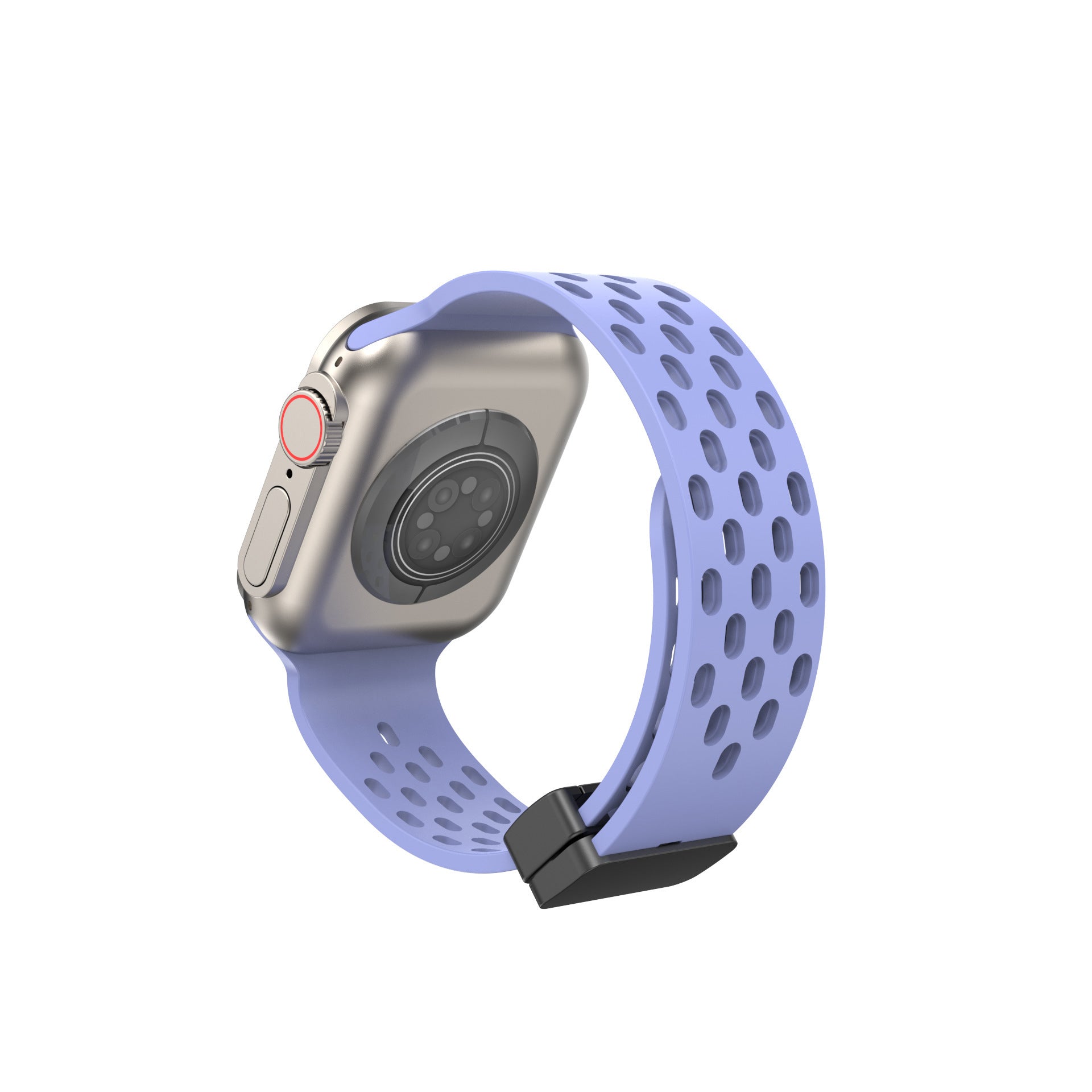 Watchs8 Universal Hole Ventilation Magnetic Suction Silicone Strap dd630154 4bd3 46f2 9cba 37054fd572a3