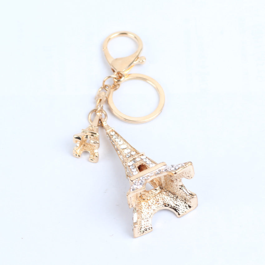 Fashion Crystal Eiffel Tower Pendant Keychain dd67ef74 c827 44a4 9089 85c5ad9c6f76