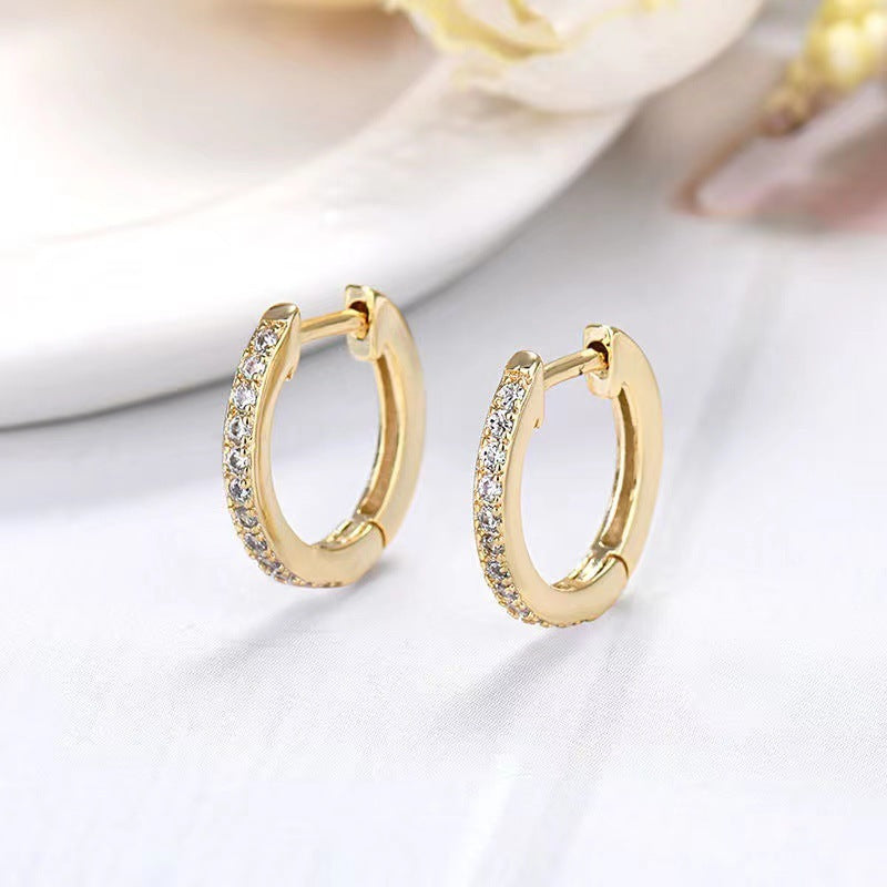 Single Row Rhinestone Earrings Female All-matching Graceful dd693246 687c 4dad bc4e 311d925f4b16