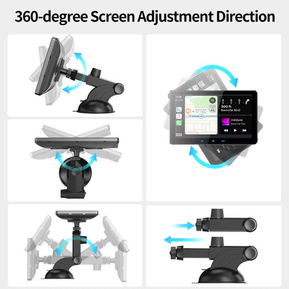 7 Car Wireless CarPlay Display Cigarette Lighter Interface Suction Cup Universal - HD Wireless Product #4