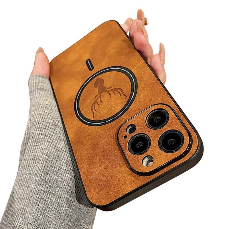 Magnetic Sheepskin Pattern Mobile Phone Protective Case dd8245dc 74e6 4515 8682 542898979b76