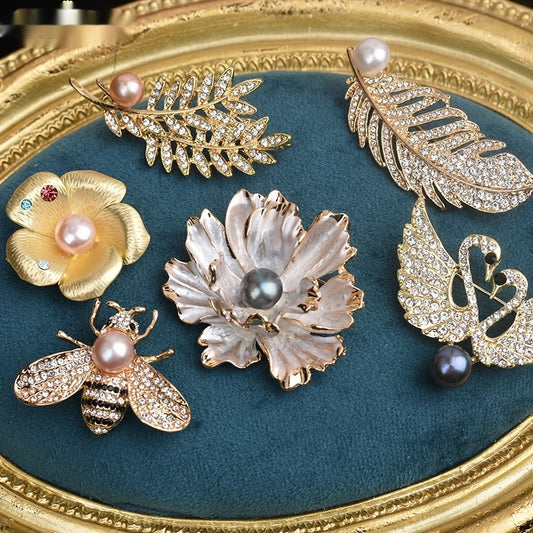 Pearl Brooch High-end Simple Vintage Corsage Pin Pearl Ornament dd92c616 f02d 49d1 b1e3 0cec5922fe85 fine