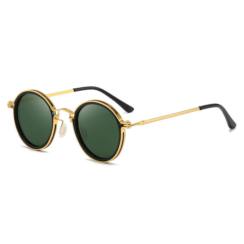 Sunscreen Retro Style Round Frame Metal Sunglasses dda6a208 daff 4a62 b5d9 29deb37dfbd6