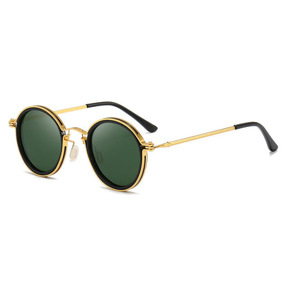 Sunscreen Retro Style Round Frame Metal Sunglasses dda6a208 daff 4a62 b5d9 29deb37dfbd6
