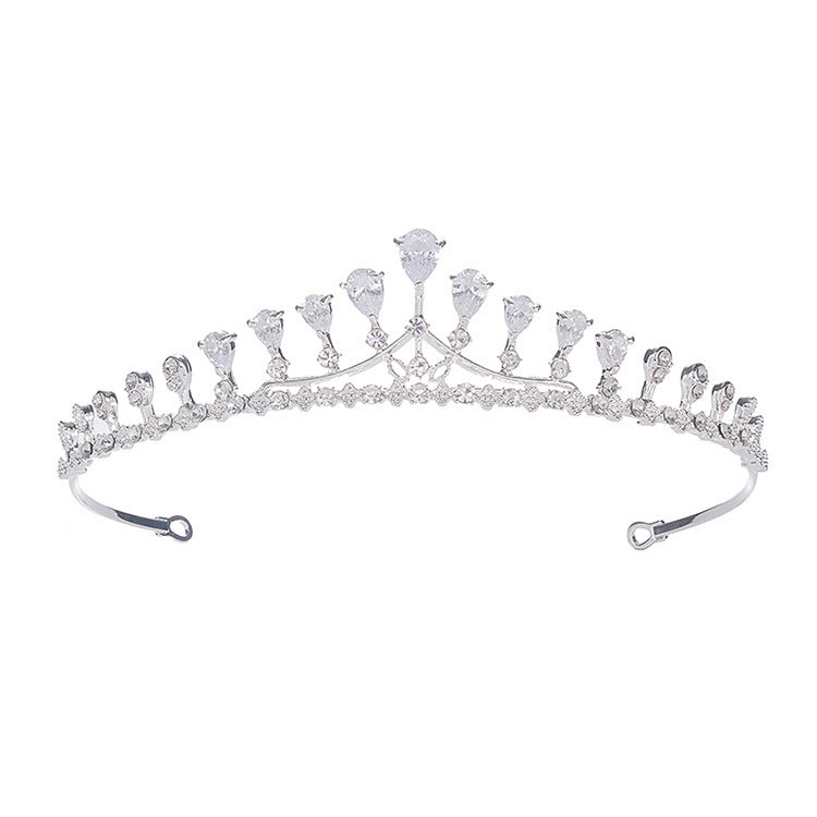 Simple Rhinestone Silver Headband Crown ddb92f68 7047 4692 a1ed 8824df659c58