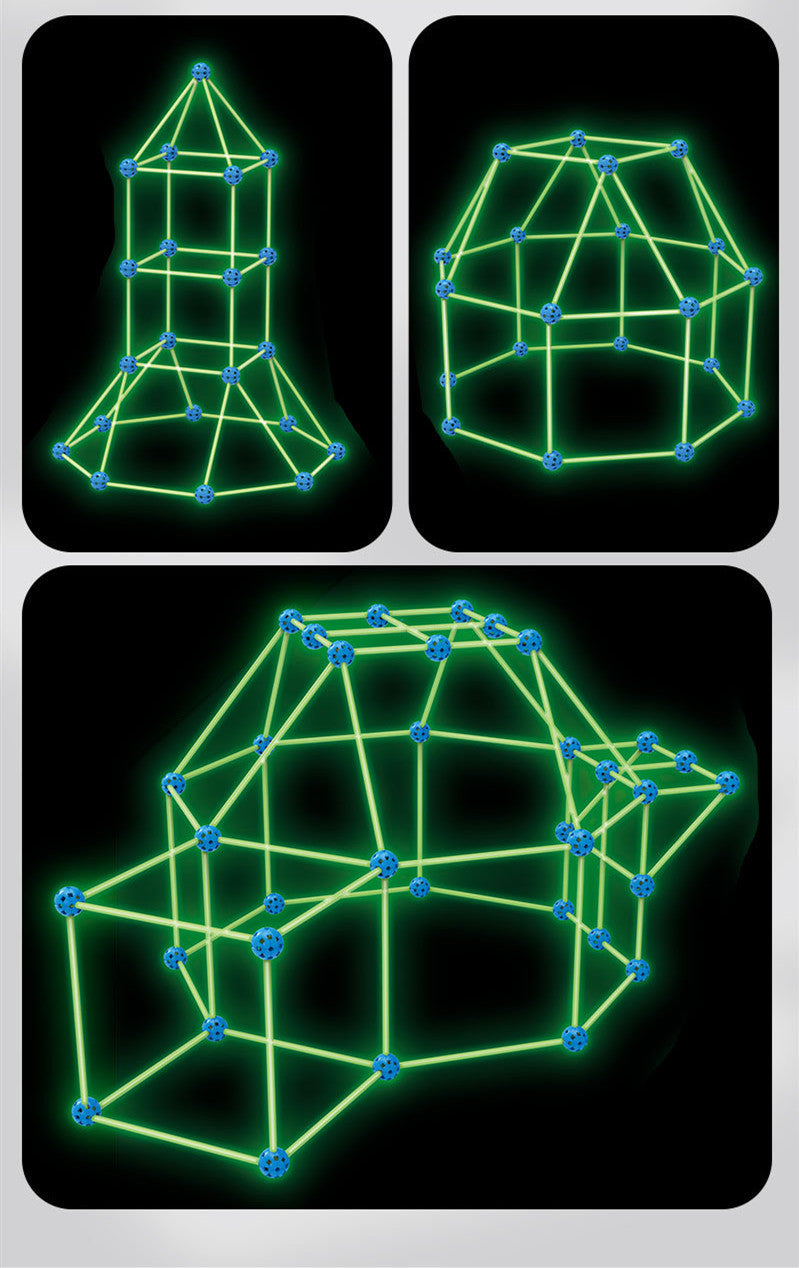Children's DIY Luminous Tent Play House Splicing Toys ddbb62cd f1c4 46c7 a158 7ee426c00419