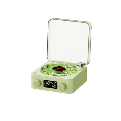 Retro Turntable Speaker Wireless Bluetooth-compatible 5.0 Vinyl Record Player Stereo Sound With White Noise RGB Projection La