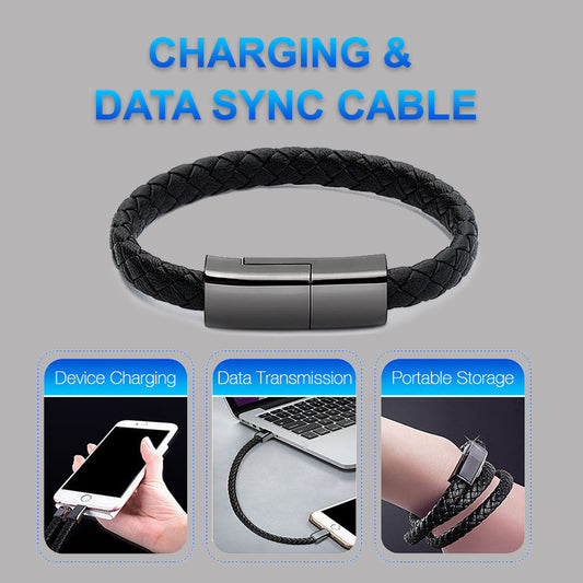 New Bracelet Charger USB Charging Cable Data Charging Cord For IPhone14 13 Max USB C Cable For Phone Micro Cable - 图片 1