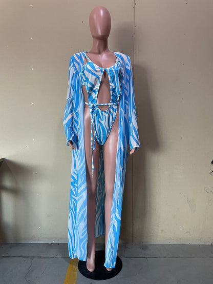 Fashion Ladies Print Cape Swimsuit 2pcs ddcfee67 263f 4e01 aa42 384d1a5082bd