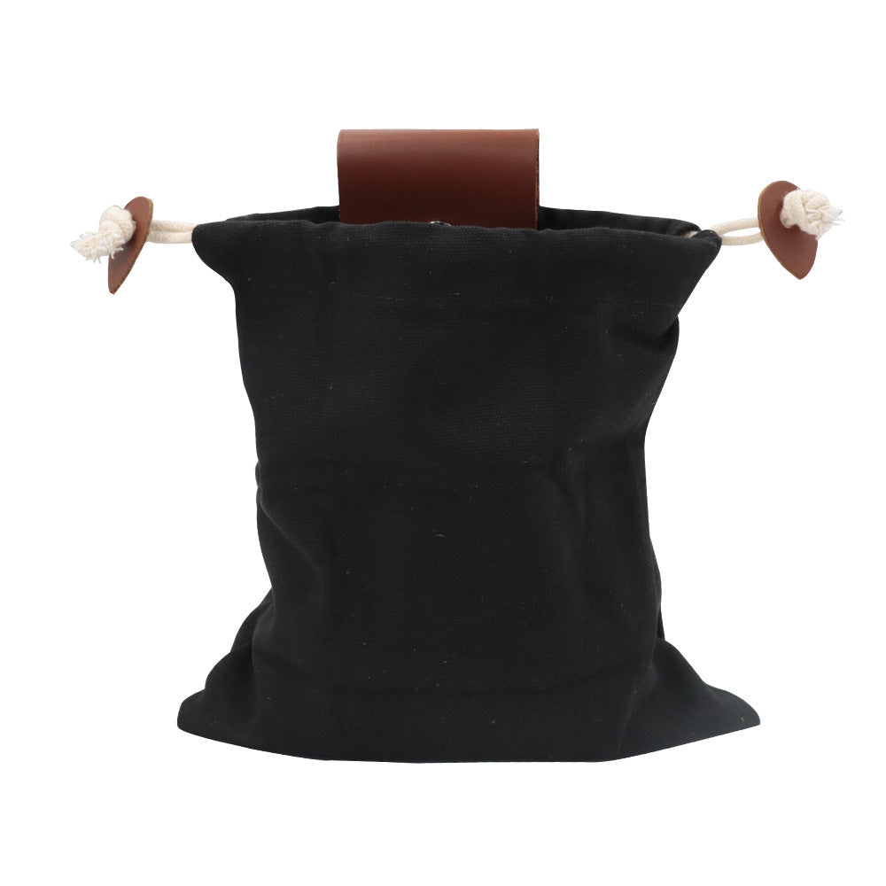 Leather Foraging Bag Mushroom Foraging Bag Canvas Foraging Pouch Collapsible For Hiking Camping Hunting Foraging Bag ddd8a4dc