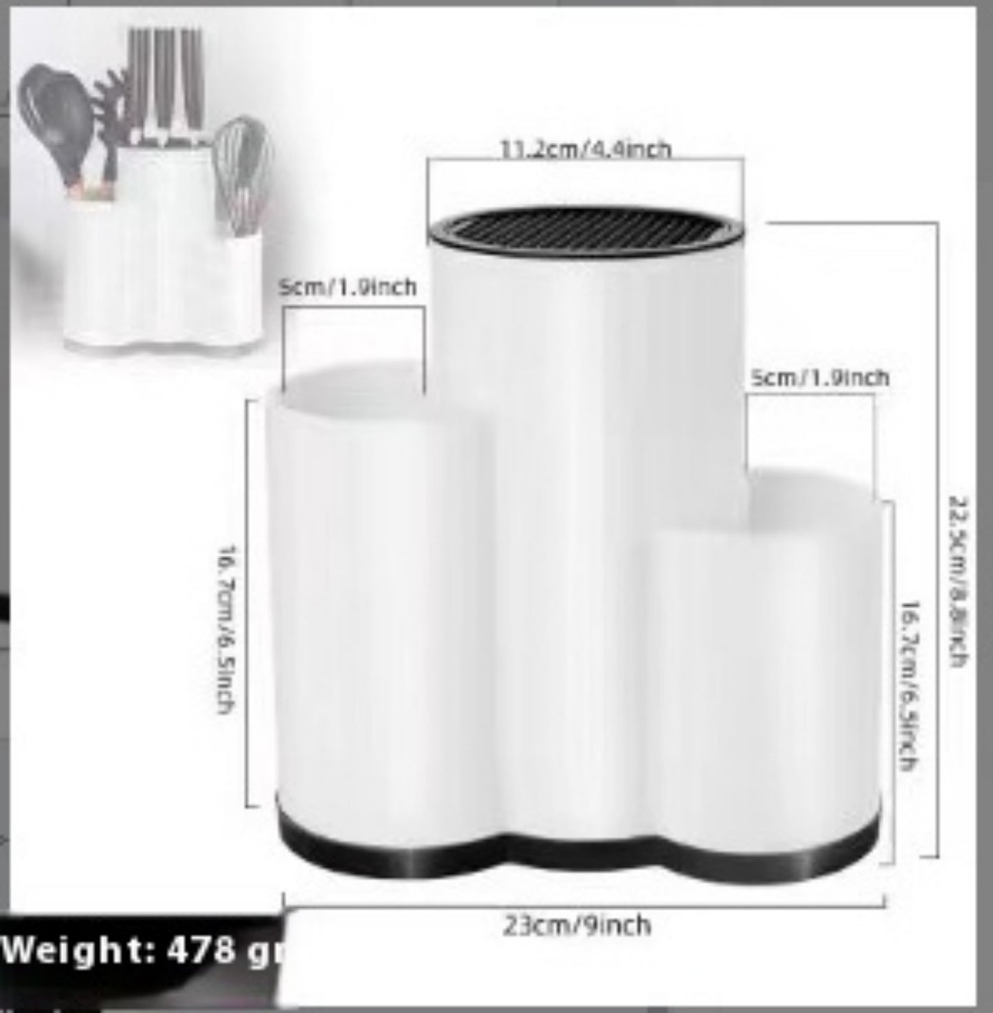 TPR Material Knife Holder Cutting Board Kitchen Supplies Knife Holder Knife Holder Shelves Multifunctional Storage Rack ddf59