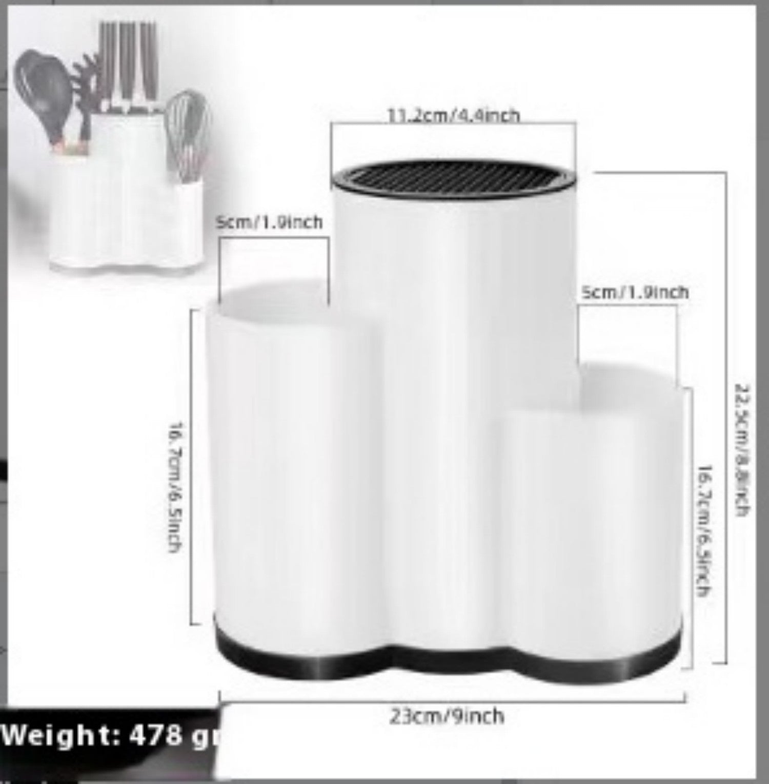 TPR Material Knife Holder Cutting Board Kitchen Supplies Knife Holder Knife Holder Shelves Multifunctional Storage Rack ddf59