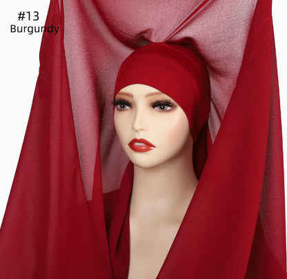 Lazy Chiffon Convenient Headscarf Magnetic Buckle Fixed de01268b a5b1 431f acb3 1afa5c746ceb