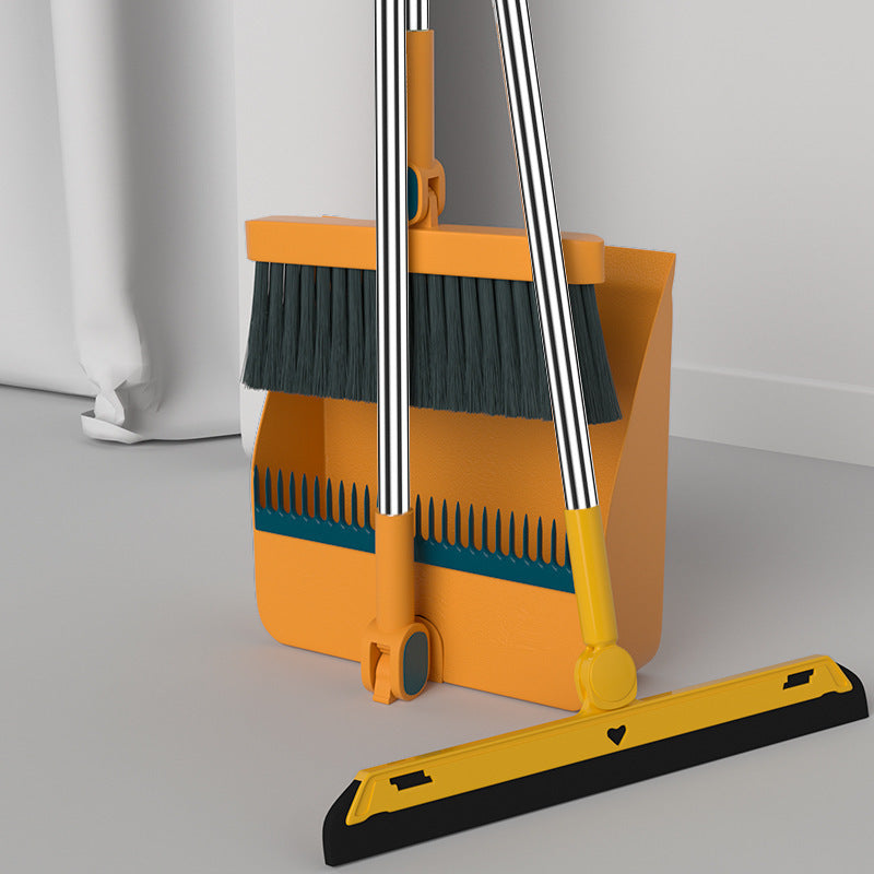 Household Simple Folding Can Be A Dustpan Set Of Broom de064d64 29f2 4f9b 87d7 dccb36859523