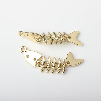 Creative Alloy Fishbone Small Pendant Diy Earrings Necklace Bracelet Jewelry Accessories de1754ad 779f 4b9e 9bd9 6de56118de76