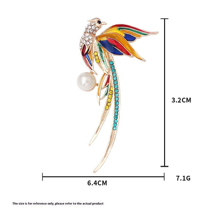 Hummingbird Phoenix Peacock Oil Drip Brooch Pin Clothing Accessories de1a78ad e523 49fd b730 9d56e9df36d8