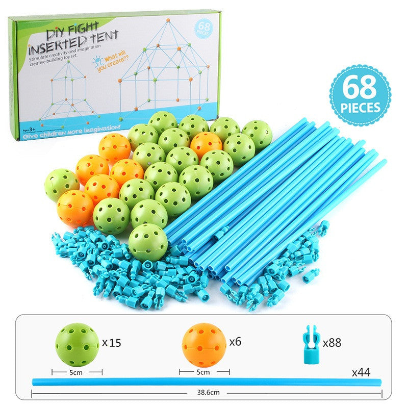 New Kids DIY 3D Construction Fort Building Castles Tents de28bad4 781a 4795 b5b1 189bde3624e8