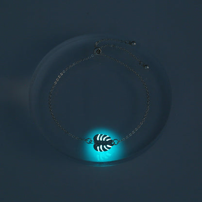 Silver Leaf, glow-in-the-dark shrink bracelet de2d9f96 5bb8 4228 9aac 277e9845873e