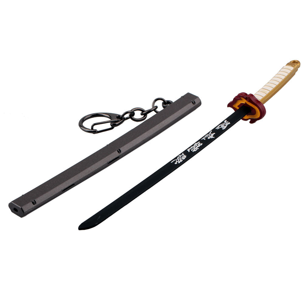Japanese Wheel Knife With Sheath Sword Weapon Model Metal Keychains de2e661e 74a1 4bd4 a2a6 5536556a39b0