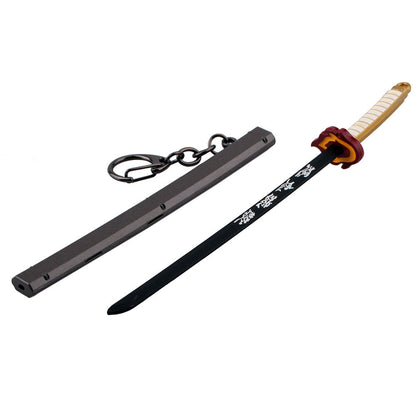 Japanese Wheel Knife With Sheath Sword Weapon Model Metal Keychains de2e661e 74a1 4bd4 a2a6 5536556a39b0