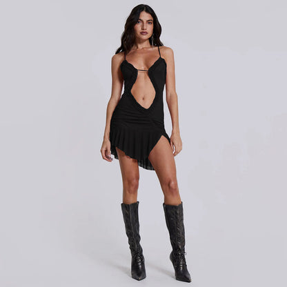 Fashion Women's Halter Backless Printing Slim-fit Lace Up Dress de2ec45d e2bd 4840 a9d7 550cd4028a2e
