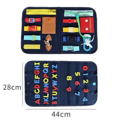 New Busy Book Children's Busy Board Dressing And Buttoning Learning Baby Early Education Preschool Sensory Learning Toy de3ae