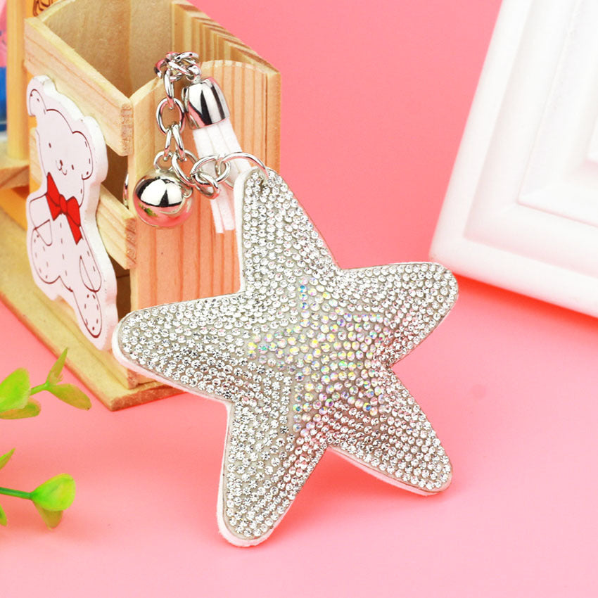 Creative Pentagram Tassel Crystal Key Chain de46f2d3 96e2 44e3 82bb 9ec46b76f2d1