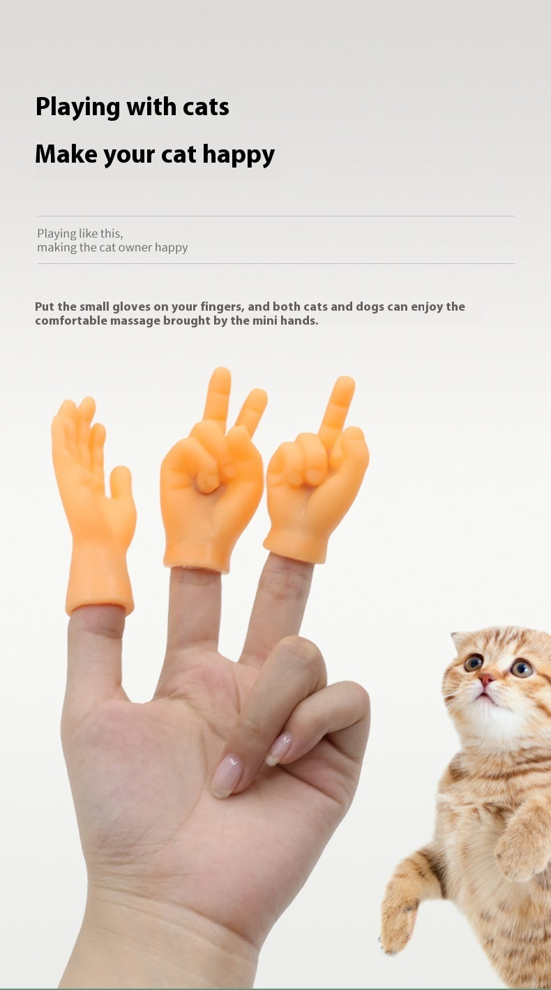Pet Cat Touching Finger Massage Toy Funny Little Trick Small Hand Model Funny Artifact Cat Finger Stall de4cead0 5d68 457d 80