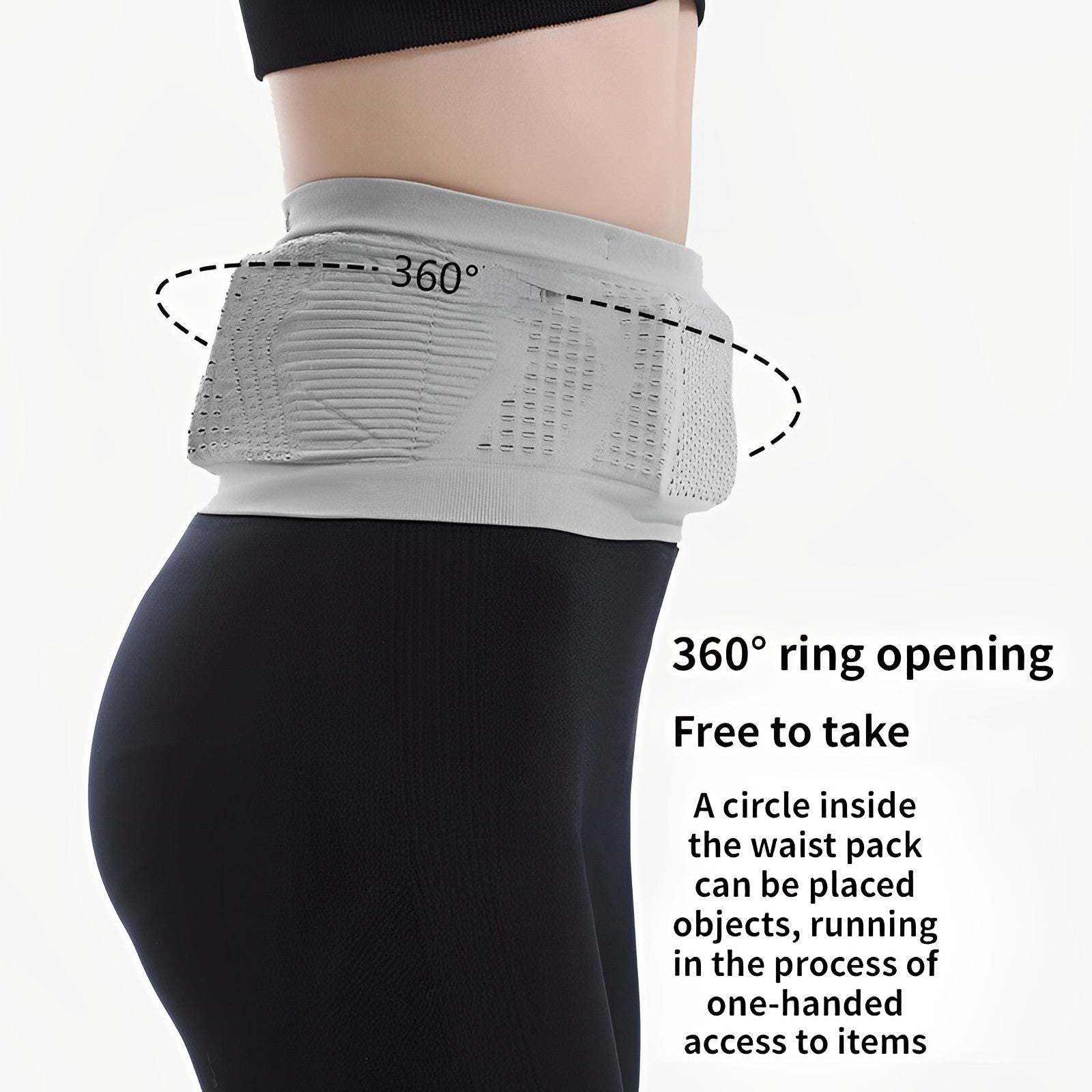 High-stretch Large Capacity Sports Multifunctional Security Breathable Corset Portable Gym Loose Elastic Waist Pack Invisible