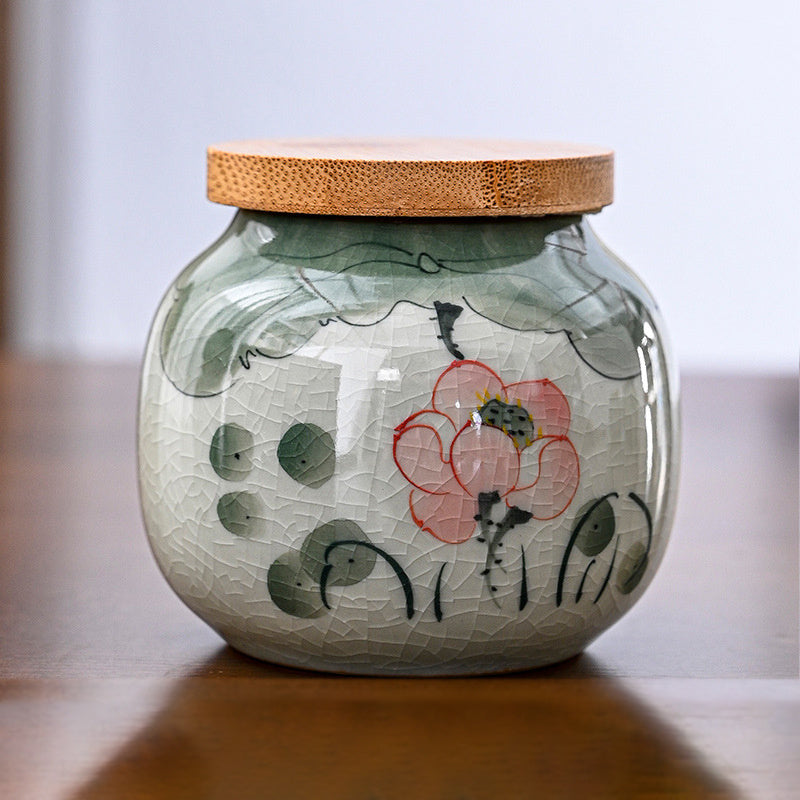Hand Drawn Ge Kiln Tea Jar de5bb906 2409 416a b2a7 ab61acbf7543