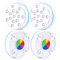 13 Led Submersible Light for Swimming Pool Garden Fountain Bathroom IP68 Waterproof Underwater Lamp with Suction Cup RF Remote - HD Wireless Product #13