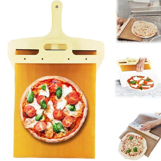 Kitchen Gadgets Sliding Pizza Shovel Non Stick Pizza Smooth Cutting Board Storage Transfer Board Kitchen Baking Tool de76971e