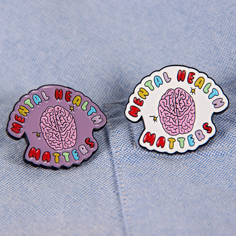 Mental Health Problem Gentle Body Organ Shape Brooch dea2c323 c3f8 4aa0 8b9f af5ddade0696