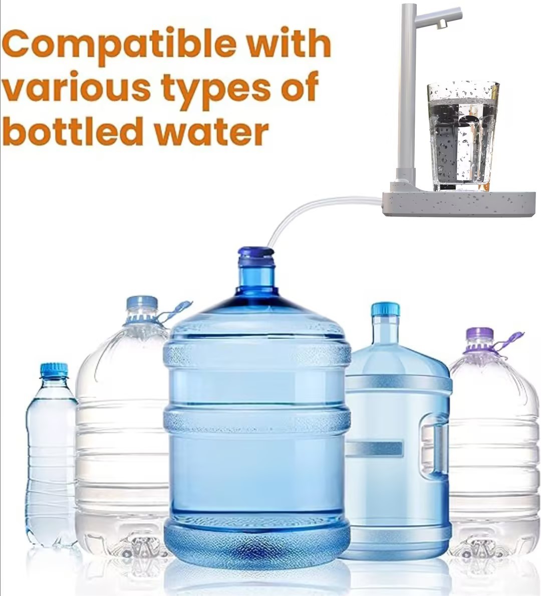 Added Extension Tupe Water Dispenser Automatic Water Bottle Desktop Rechargeable Water Dispenser With Stand dea8708e 9bcc 40f